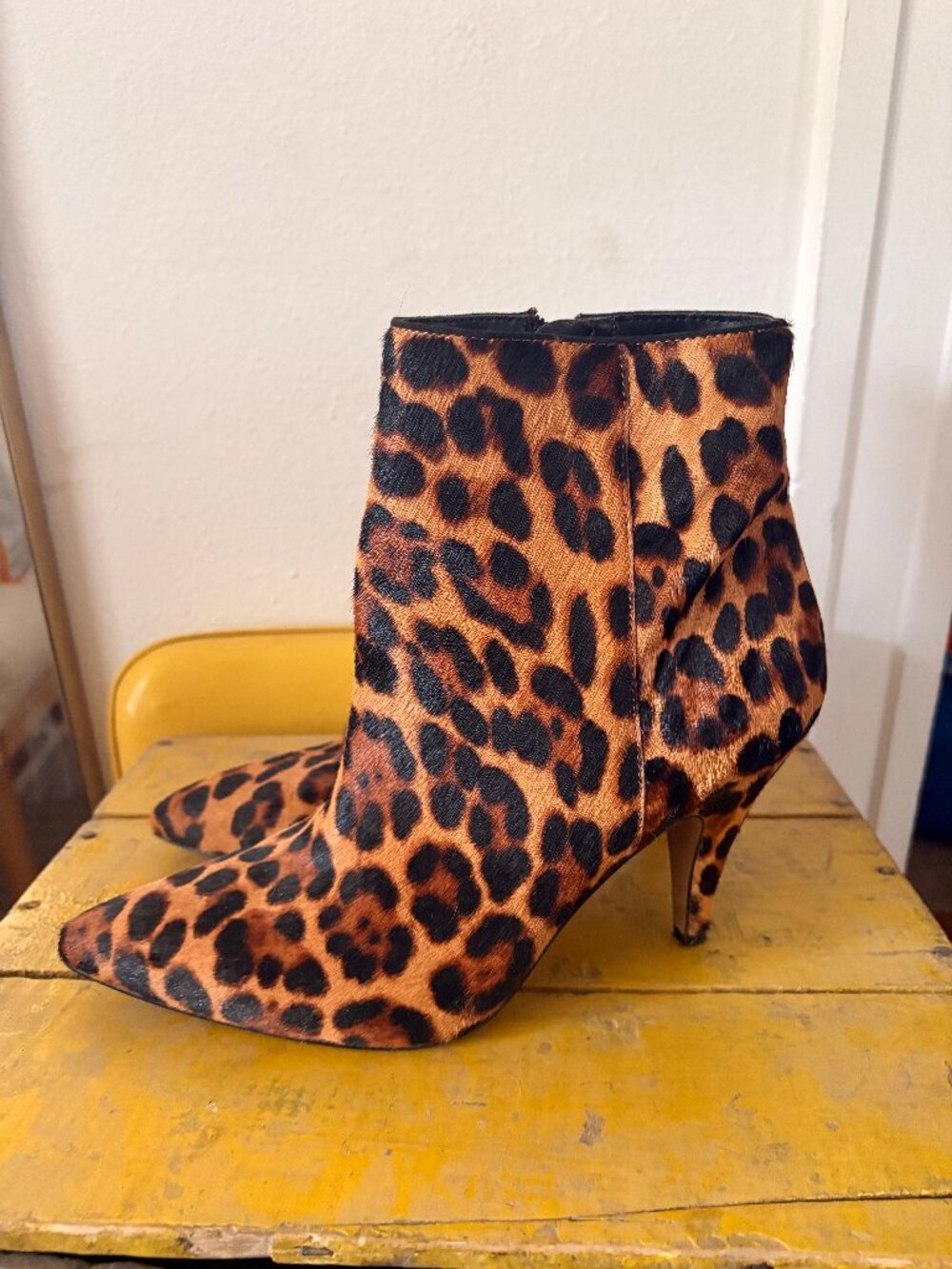Vince Camuto Nandi 2 Leopard Print Ankle Boots